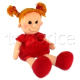 Фото Игрушка мягкая музыкальная Lava Кукла Майя в Красном Платье 28 см (LA8575F)