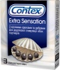 Фото товара Презервативы Contex Extra Sensation 3 шт. (5052197051476)