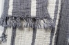 Фото товара Плед-накидка Barine Cocoon Stripe хлопок 130x170 см Indigo (SVT-2000022196529)