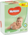 Фото Салфетки влажные для младенцев Huggies Natural Care 4 x 56 шт. (5029053550183)