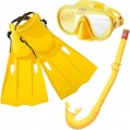 Фото Набор для плавания Intex Маска + Трубка + Ласты Yellow (55655)
