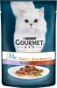 Фото товара Корм для котов Gourmet Perle Duo с телятиной и уткой в подливе 85 г (7613033580024)