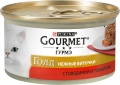 Фото Консервы для котов Gourmet Gold Нежные биточки с говядиной и томатами 85 г (7613035442474)