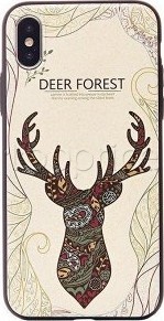 Фото Чехол для iPhone X Joyroom Painting Attic Series JR-BP03 Deer Forest