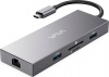Фото товара Адаптер USB Type C -> HDMI/USB3.2 Gen1/Type C/Ethernet/SD VAVA (VA-UC008)