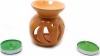 Фото товара Аромалампа Arjuna керамическая подарочный набор оранжевая 12x8x7 см (32390D)