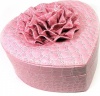 Фото товара Шкатулка Kanishka для бижутерии Сердечко розовая 17,5x18,5x11 см (25771B)