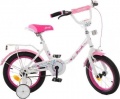 Фото Велосипед двухколесный Profi 14" Flower White/Pink (Y1485)