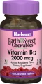 Фото Витамин В12 Bluebonnet Nutrition Earth Sweet Chewables 2000 мкг малина 90 таб (BLB0436)