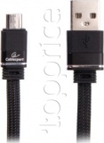 Фото Кабель USB2.0 AM -> micro-USB Cablexpert Premium 1 м Black (CCPB-M-USB-10BK)