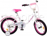 Фото Велосипед двухколесный Profi 18" Flower White/Pink (Y1885)