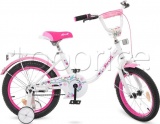 Фото Велосипед двухколесный Profi 16" Flower White/Pink (Y1685)