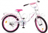 Фото Велосипед Profi 20" Flower White/Pink (Y2085)