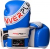 Фото товара Перчатки боксерские PowerPlay 3023A Blue/White 12oz