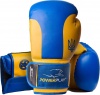 Фото товара Перчатки боксерские PowerPlay 3021 Blue/Yellow Ukraine 12oz