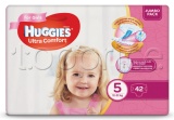 Фото Подгузники для девочек Huggies Ultra Comfort 5 Jumbo 42 шт. (5029053565392)