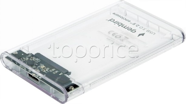 Фото Карман для SSD/HDD 2.5" USB3.2 Gen2 Gembird Transparent EE2-U3S9-6 SATA
