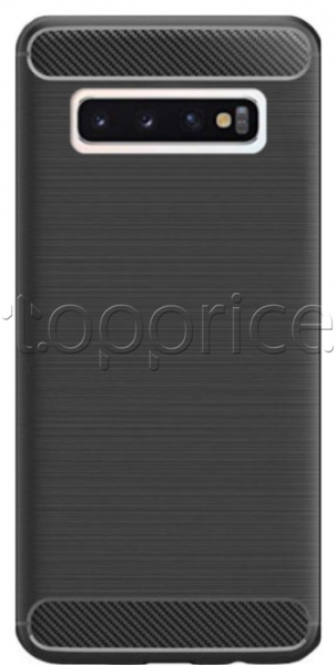 Фото Чехол для Samsung Galaxy S10 G973 Laudtec Carbon Fiber Black (LT-GS10B)