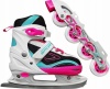 Фото товара Роликовые коньки SportVida 4 в 1 SV-LG0033 39-42 White/Pink/Blue