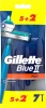 Фото товара Бритвенные станки одноразовые Gillette BLUEII Plus 7 шт. (7702018437993)
