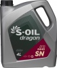 Фото товара Моторное масло S-oil Dragon SN 5W-40 4л