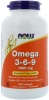 Фото товара Омега 3-6-9 Now Foods 1000 мг 250 капсул (NF1837)