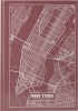 Фото товара Блокнот Axent A4 96л. Maps New York Pink/Brown (8422-543-A)