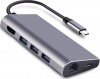Фото товара Адаптер USB Type C -> HDMI/USB/Ethernet/Type C/microSD/SD Dynamode (Dock-USB-TypeC-HDMI-USB3.0-RJ45)