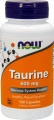 Фото Таурин Now Foods 500 мг 100 капсул (NF0140)