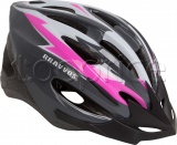 Фото Шлем велосипедный Bravvos HEL128 size М Black/White/Pink (HEAD-003)
