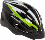 Фото Шлем велосипедный Bravvos HEL126 size L Black/White/Light Green (HEAD-004)
