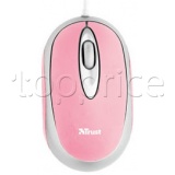 Фото Мышь Trust Mini Travel Mouse Pink USB (16145)