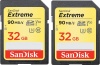 Фото товара Карта памяти SDHC 32GB SanDisk Extreme UHS-I U3 2-pack (SDSDXVE-032G-GNCI2)