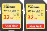 Фото Карта памяти SDHC 32GB SanDisk Extreme UHS-I U3 2-pack (SDSDXVE-032G-GNCI2)