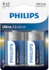 Фото товара Батарейки Philips Ultra Alkaline D/LR20 BL (LR20E2B/10) 2 шт.