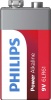 Фото товара Батарейки Philips Power Alkaline Krona/6LR61 BL (6LR61P1B/10) 1 шт.