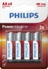 Фото товара Батарейки Philips Power Alkaline AA/LR6 BL (LR6P4B/10) 4 шт.