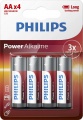 Фото Батарейки Philips Power Alkaline AA/LR6 BL (LR6P4B/10) 4 шт.