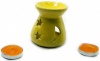 Фото товара Аромалампа Arjuna керамическая подарочный набор желтая 12,5x8x7 см (32617D)