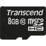 Фото Карта памяти micro SDHC 8GB Transcend (TS8GUSDC10)