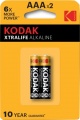 Фото Батарейки Kodak XtraLife Alkaline AAA/LR03 2 шт. BL (30413399)