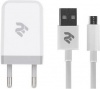 Фото товара Сетевое З/У 2E USB Wall Charger 2.1A + micro USB White (2E-WC1USB2.1A-CM)