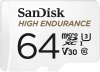 Фото товара Карта памяти micro SDXC 64GB SanDisk High Endurance C10 U3 V30 (SDSQQNR-064G-GN6IA)