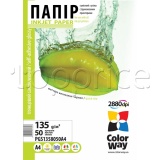 Фото Бумага ColorWay Glossy Self-adhesive 135/80г/м, A4, 50л. (PGS1358050A4)