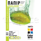 Фото Бумага ColorWay Glossy Self-adhesive 115/80г/м, A4, 50л. (PGS1158050A4)