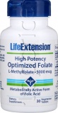 Фото Фолат Life Extension High Potency Optimized Folate 5000 мкг 30 капсул (LEX19133)