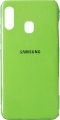 Фото Чехол для Samsung Galaxy A40 A405 Original Silicone Joy touch Green тех.пак (RL058887)