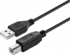 Фото товара Кабель USB2.0 AM -> BM KITs 1.8 м Black (KITS-W-006)