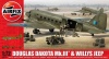 Фото товара Модель Airfix Военно-транспортный самолет Douglas Dakota MkIII с автомобилем Willys (AIR09008)