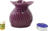 Фото товара Аромалампа Arjuna керамическая подарочный набор фиолетовая 15x11x6 см (32780A)
